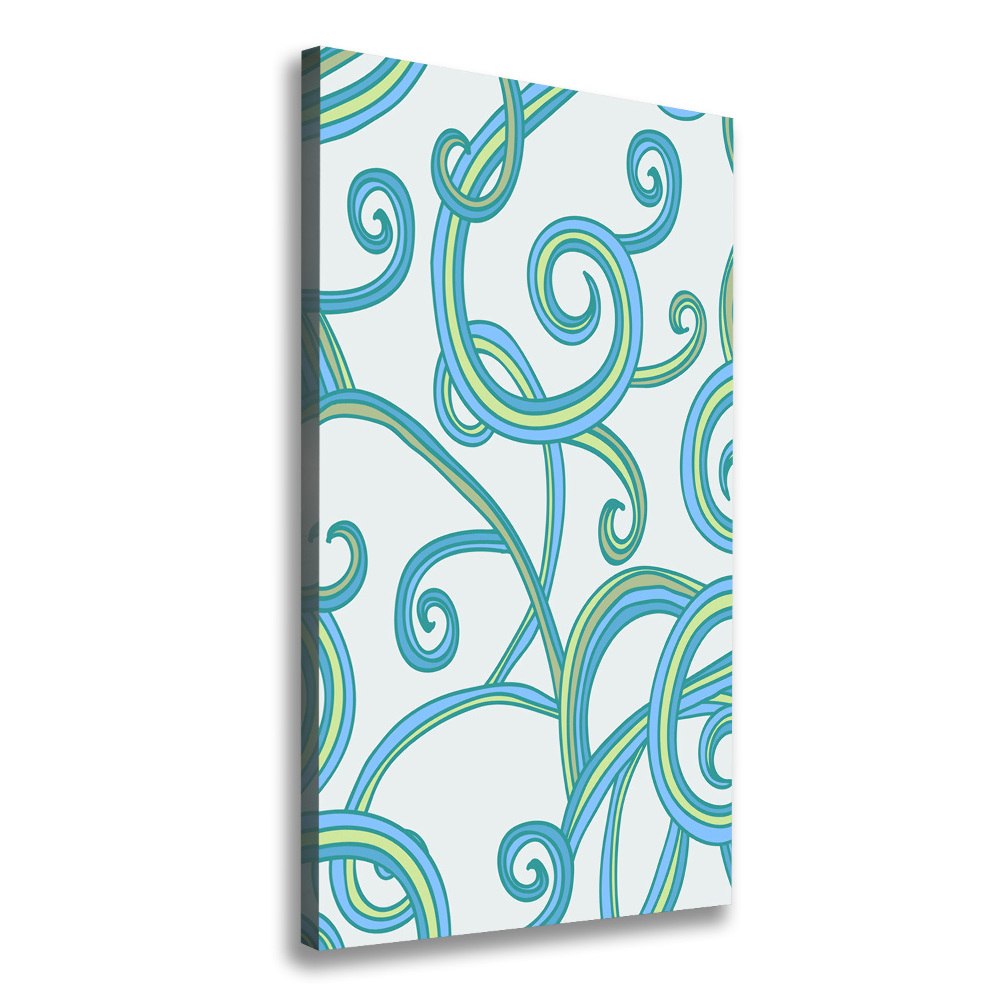 Picture canvas print Abstract spirals