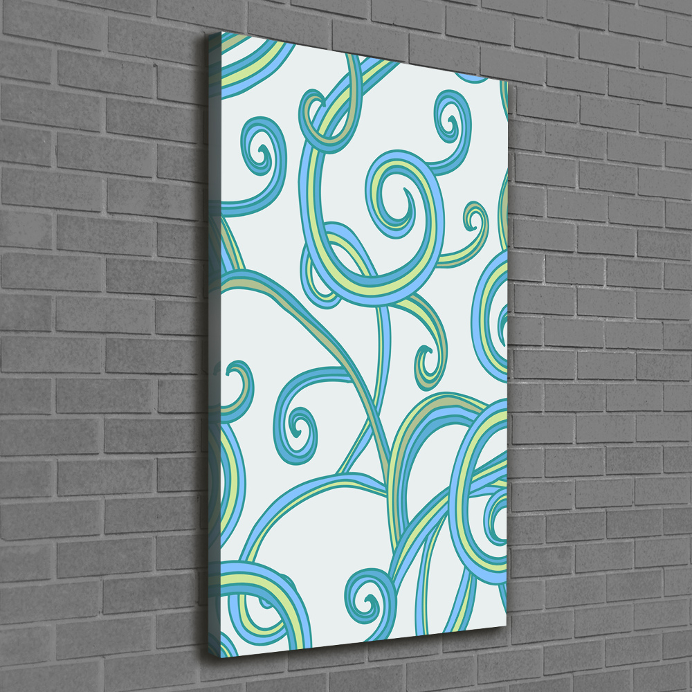 Picture canvas print Abstract spirals