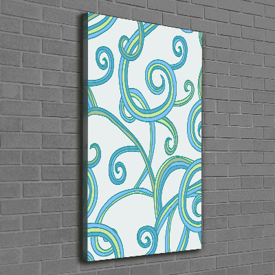 Picture canvas print Abstract spirals