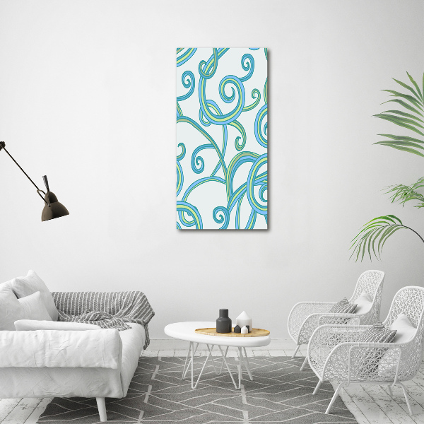 Picture canvas print Abstract spirals