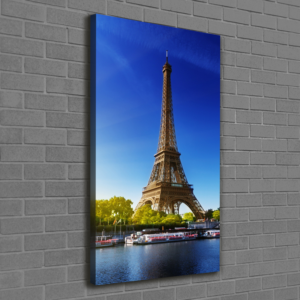 Large canvas wall art Eiffel Paris tower