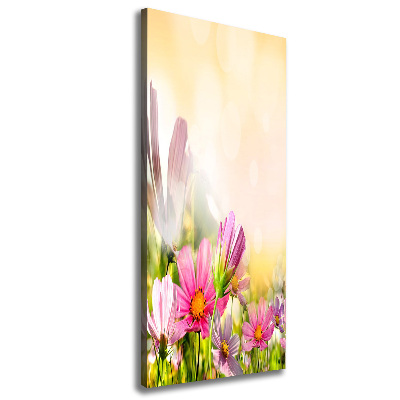 Canvas wall art Field flowers