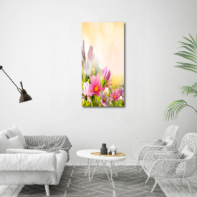 Canvas wall art Field flowers