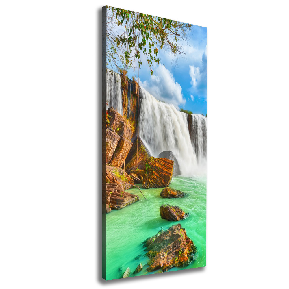 Picture canvas print Waterfall