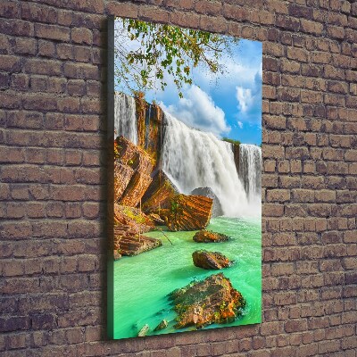 Picture canvas print Waterfall