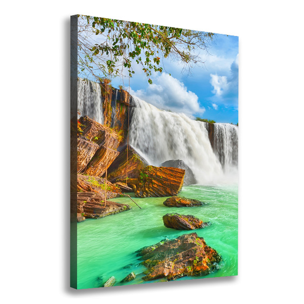 Picture canvas print Waterfall