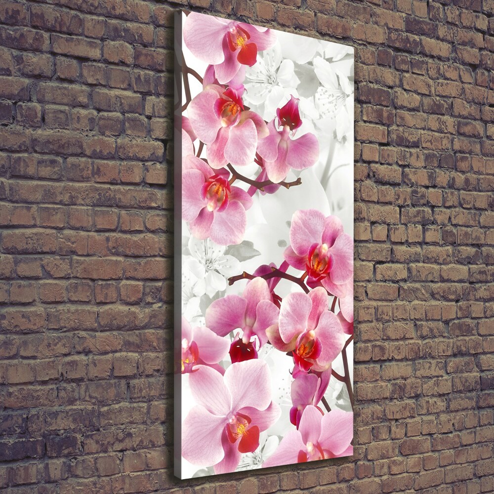 Canvas wall art Pink orchid