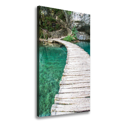 Picture canvas print Plitwickie lakes