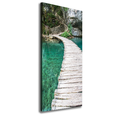 Picture canvas print Plitwickie lakes