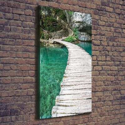 Picture canvas print Plitwickie lakes