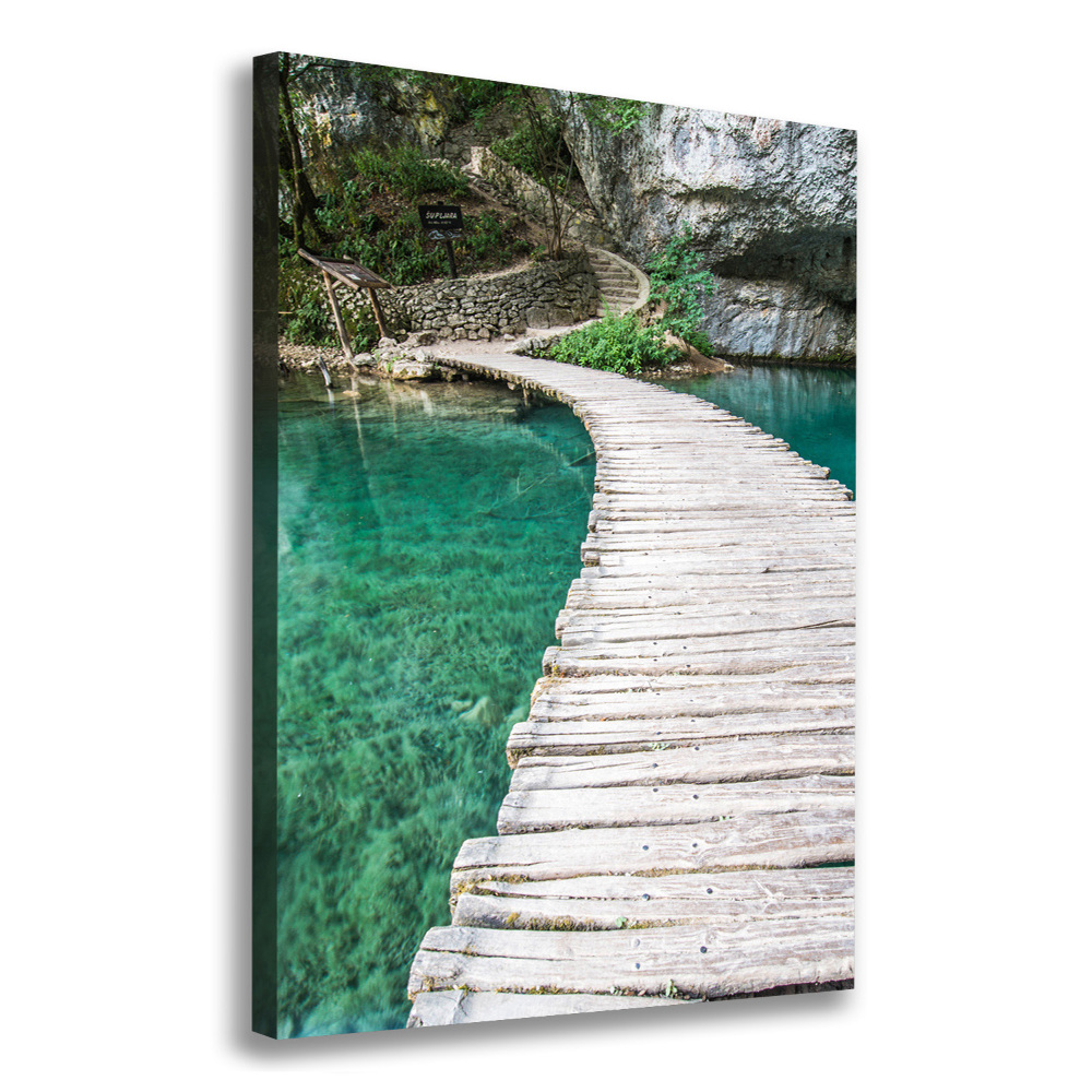 Picture canvas print Plitwickie lakes