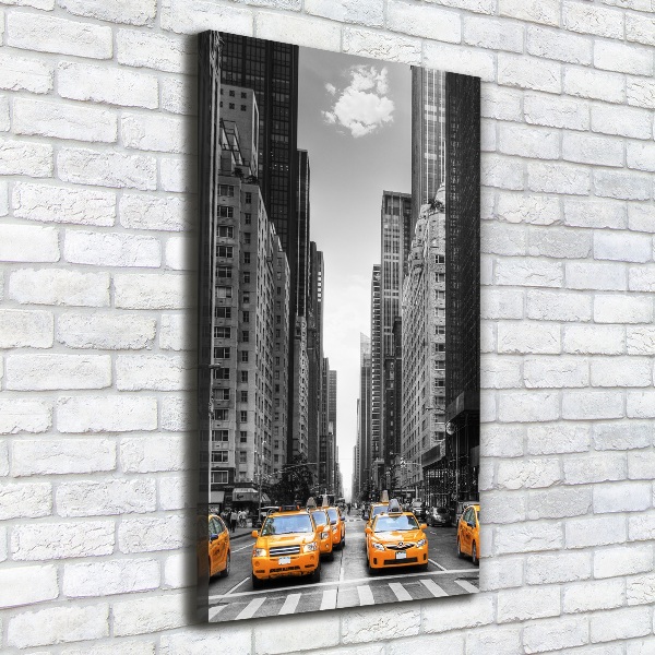 Canvas wall art New York taxis