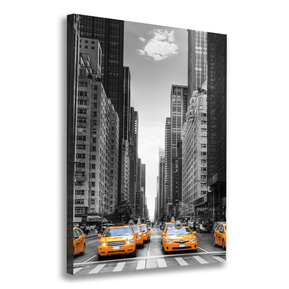 Canvas wall art New York taxis