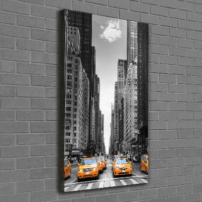 Canvas wall art New York taxis