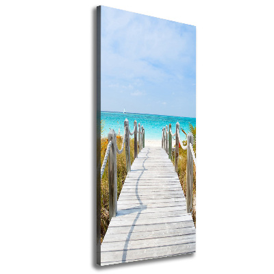 Wall canvas art Path to the beach