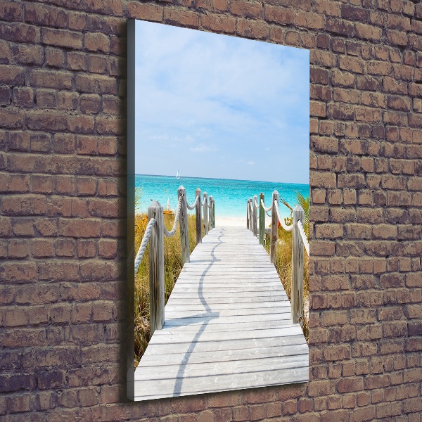 Wall canvas art Path to the beach