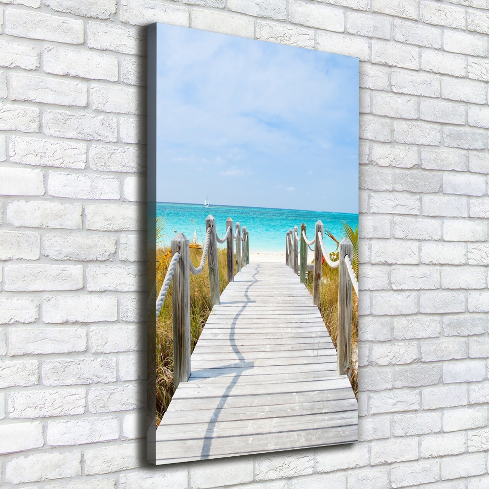 Wall canvas art Path to the beach