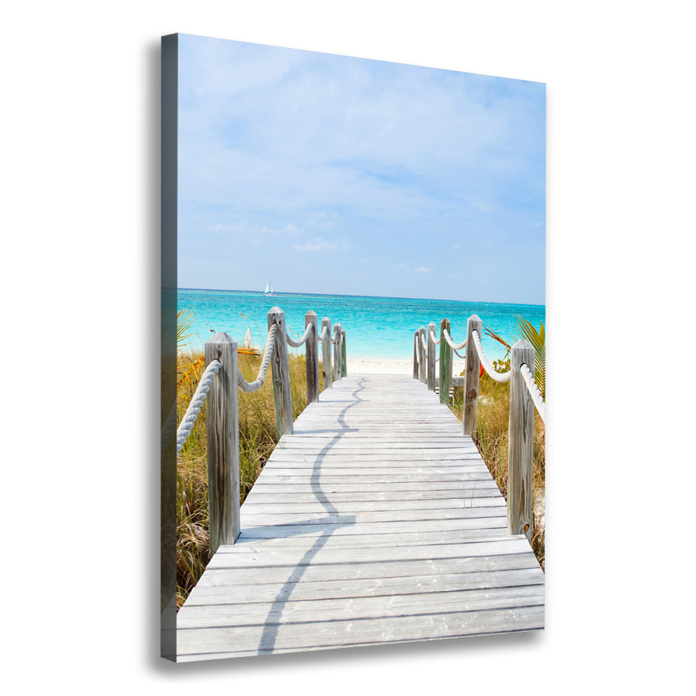 Wall canvas art Path to the beach