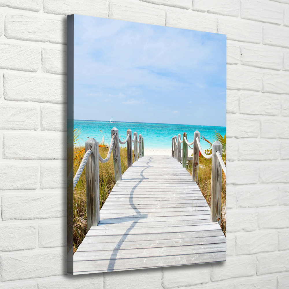 Wall canvas art Path to the beach