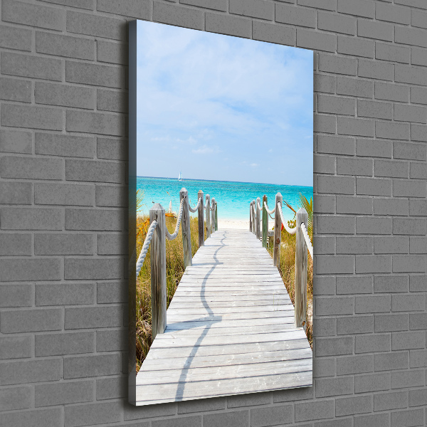 Wall canvas art Path to the beach