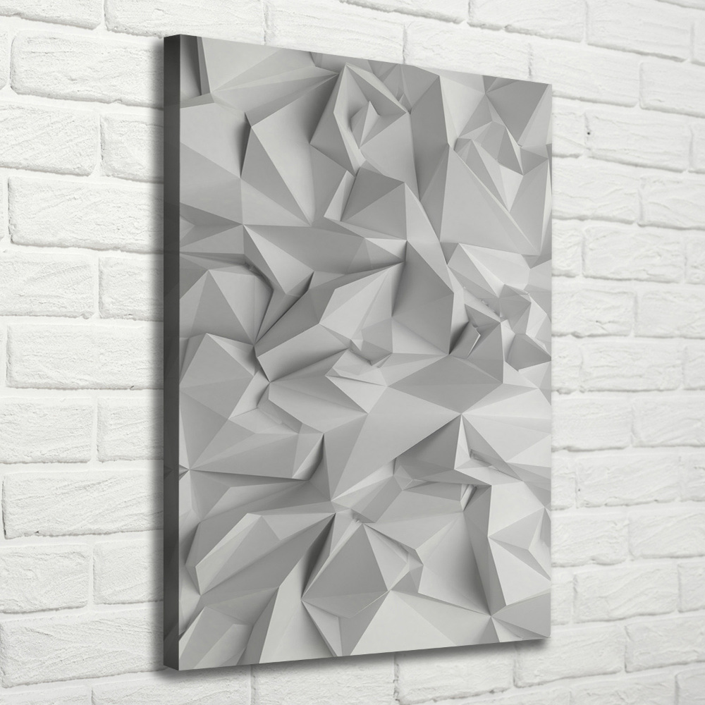 Wall art canvas large 3D abstraction