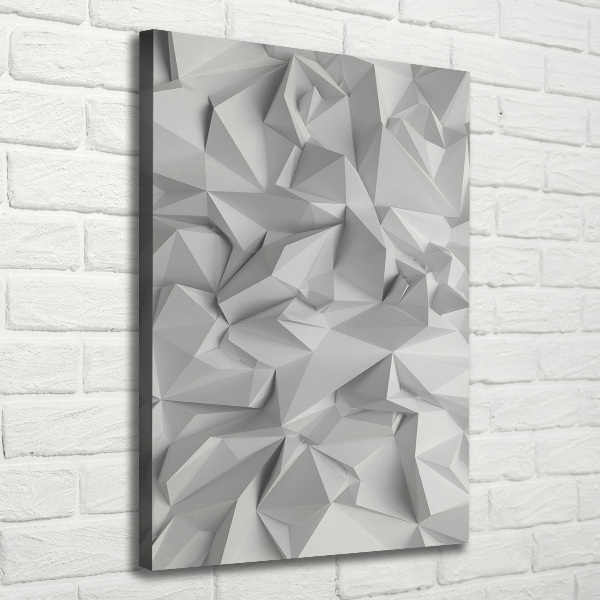 Wall art canvas large 3D abstraction