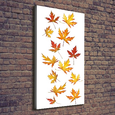 Canvas wall art Autumn leaves