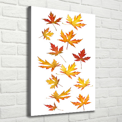 Canvas wall art Autumn leaves