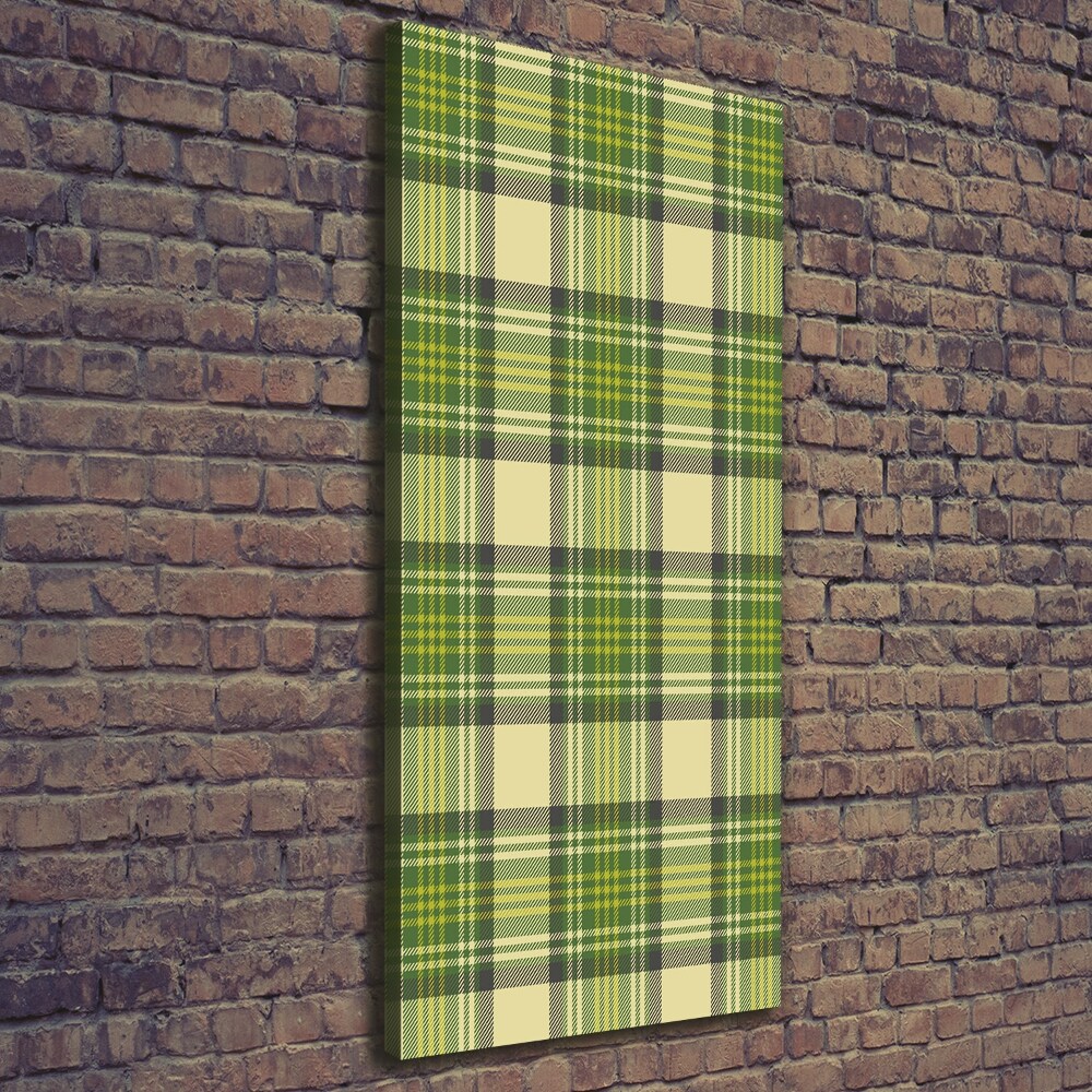 Wall art canvas Green grille