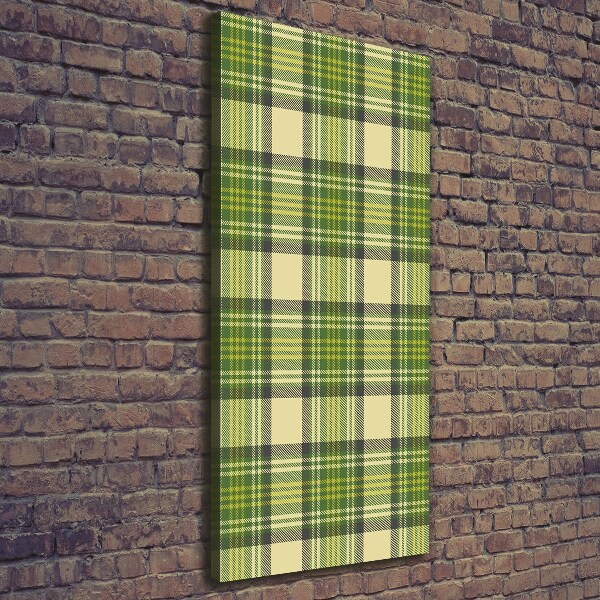 Wall art canvas Green grille