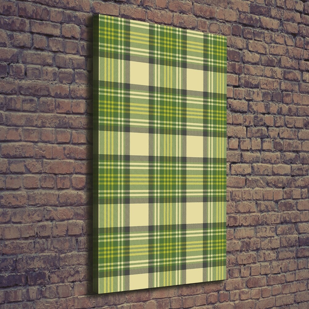 Wall art canvas Green grille