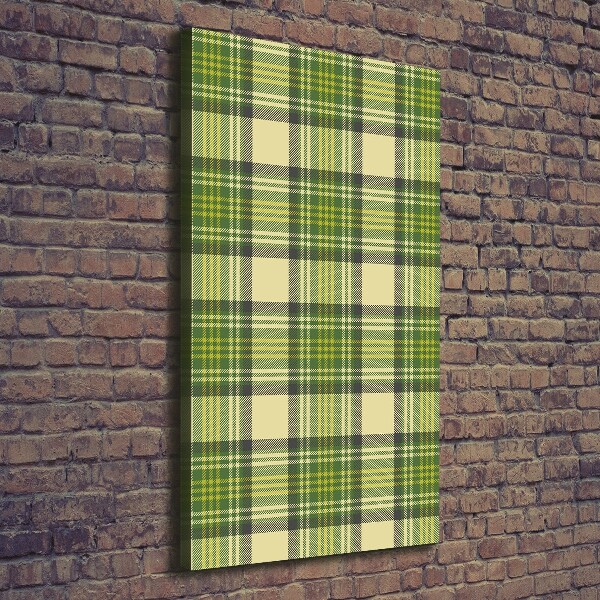 Wall art canvas Green grille