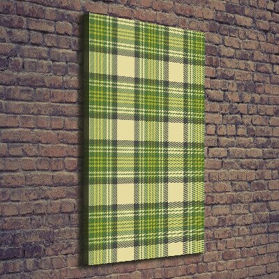 Wall art canvas Green grille