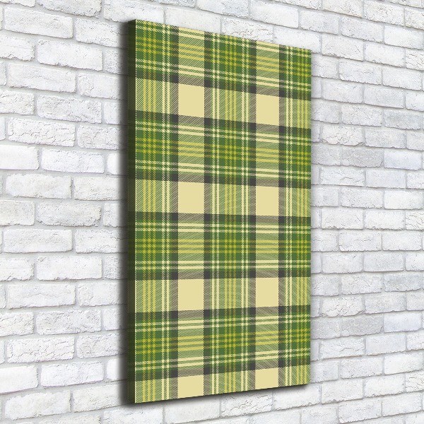 Wall art canvas Green grille