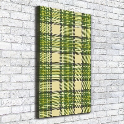 Wall art canvas Green grille