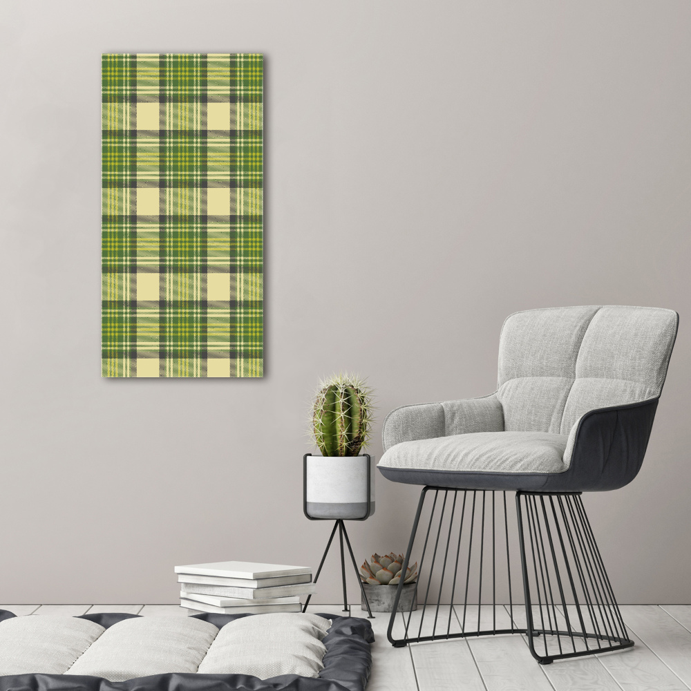 Wall art canvas Green grille