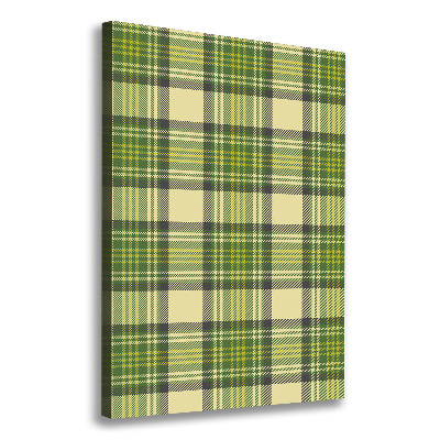 Wall art canvas Green grille