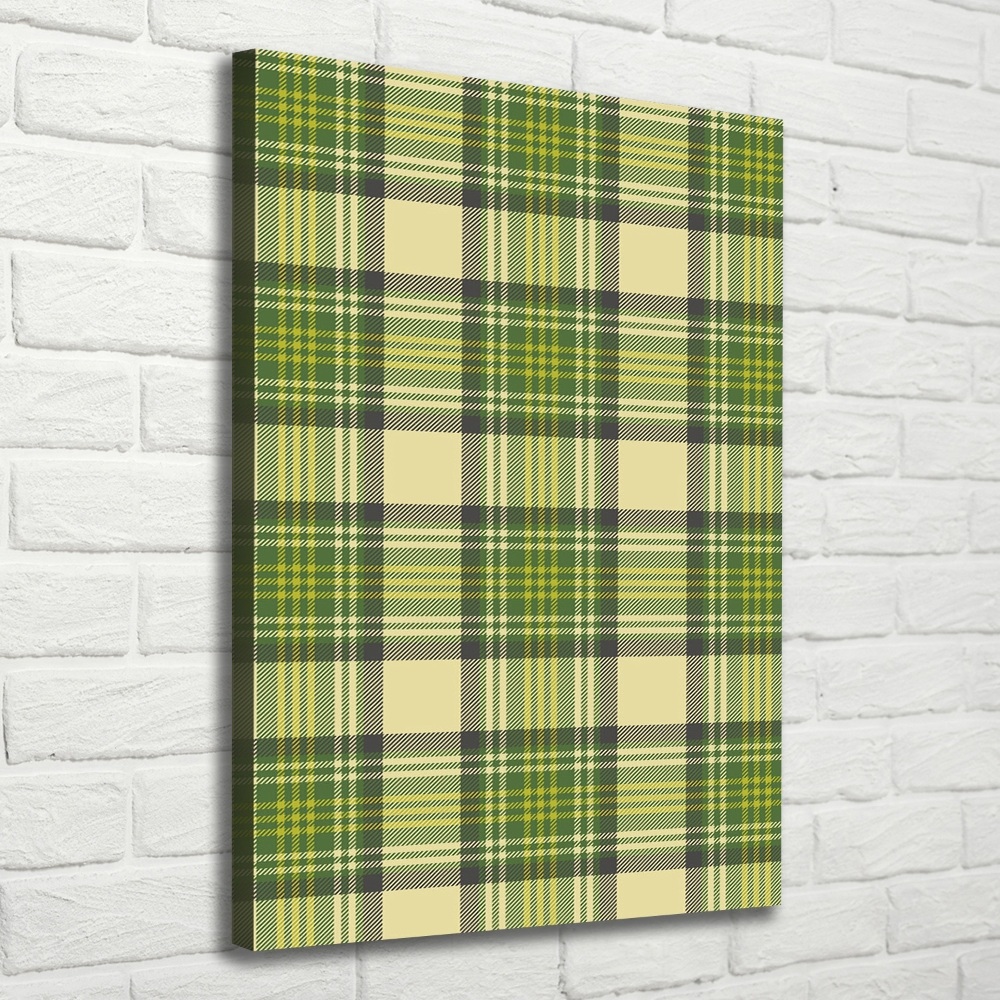 Wall art canvas Green grille