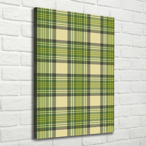 Wall art canvas Green grille