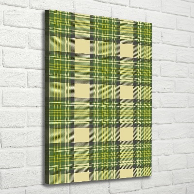 Wall art canvas Green grille