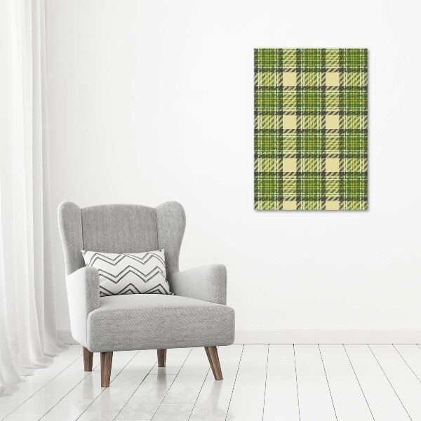 Wall art canvas Green grille