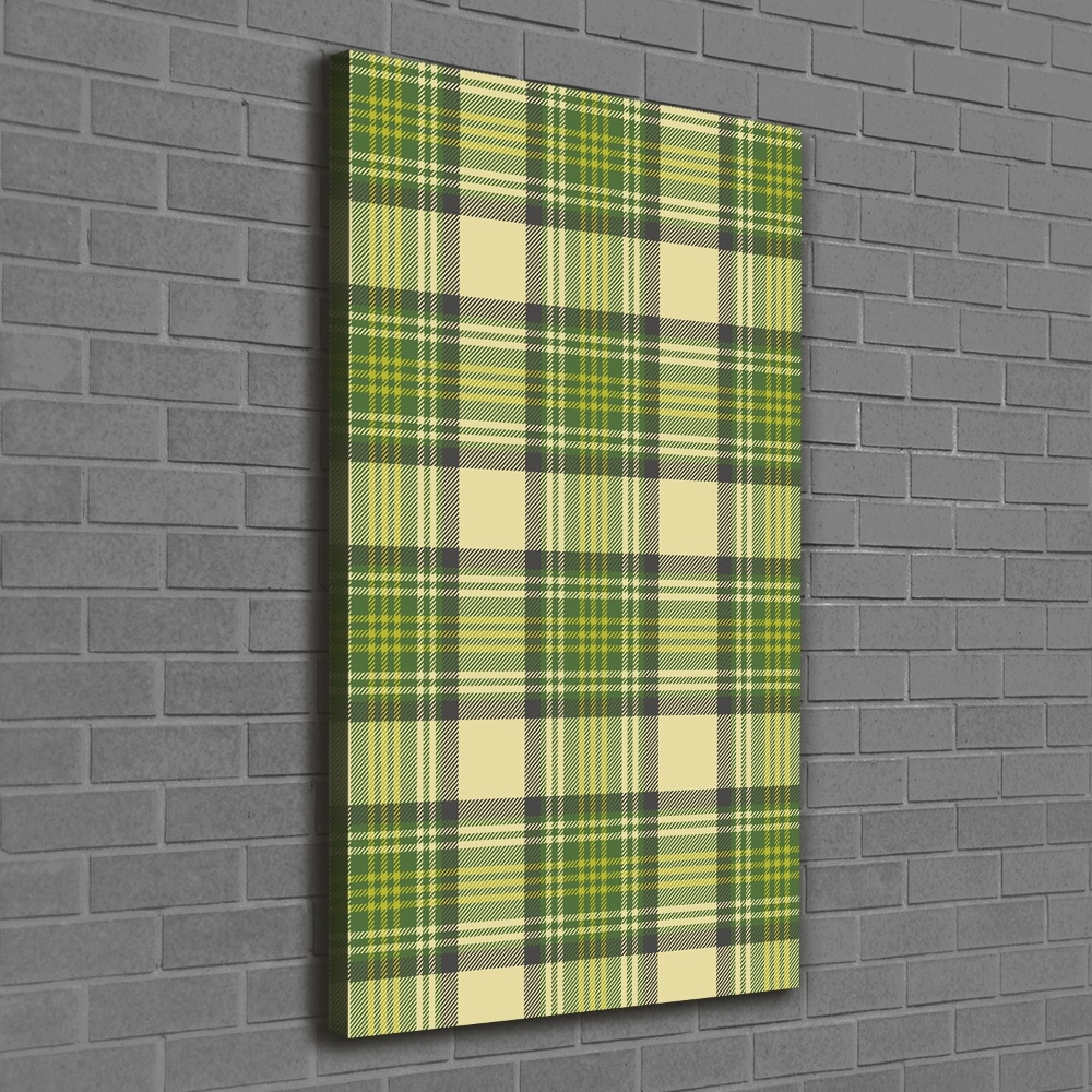 Wall art canvas Green grille