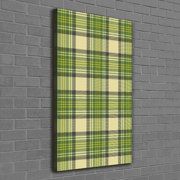 Wall art canvas Green grille