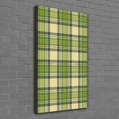 Wall art canvas Green grille