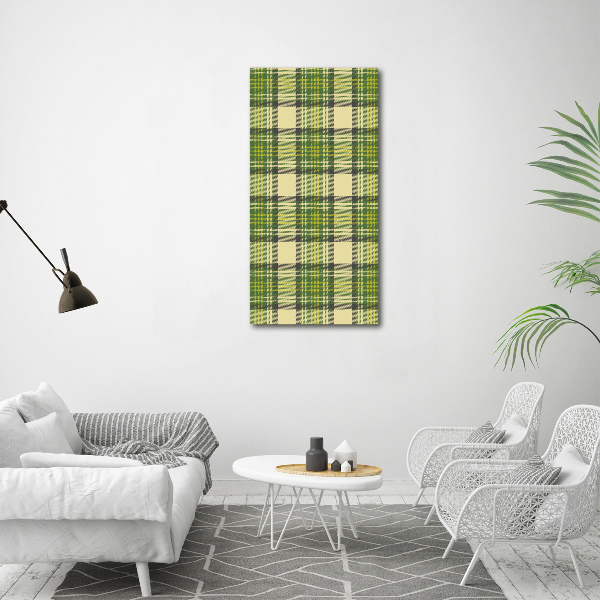 Wall art canvas Green grille