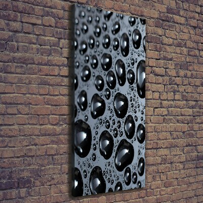 Canvas wall art Drops of water