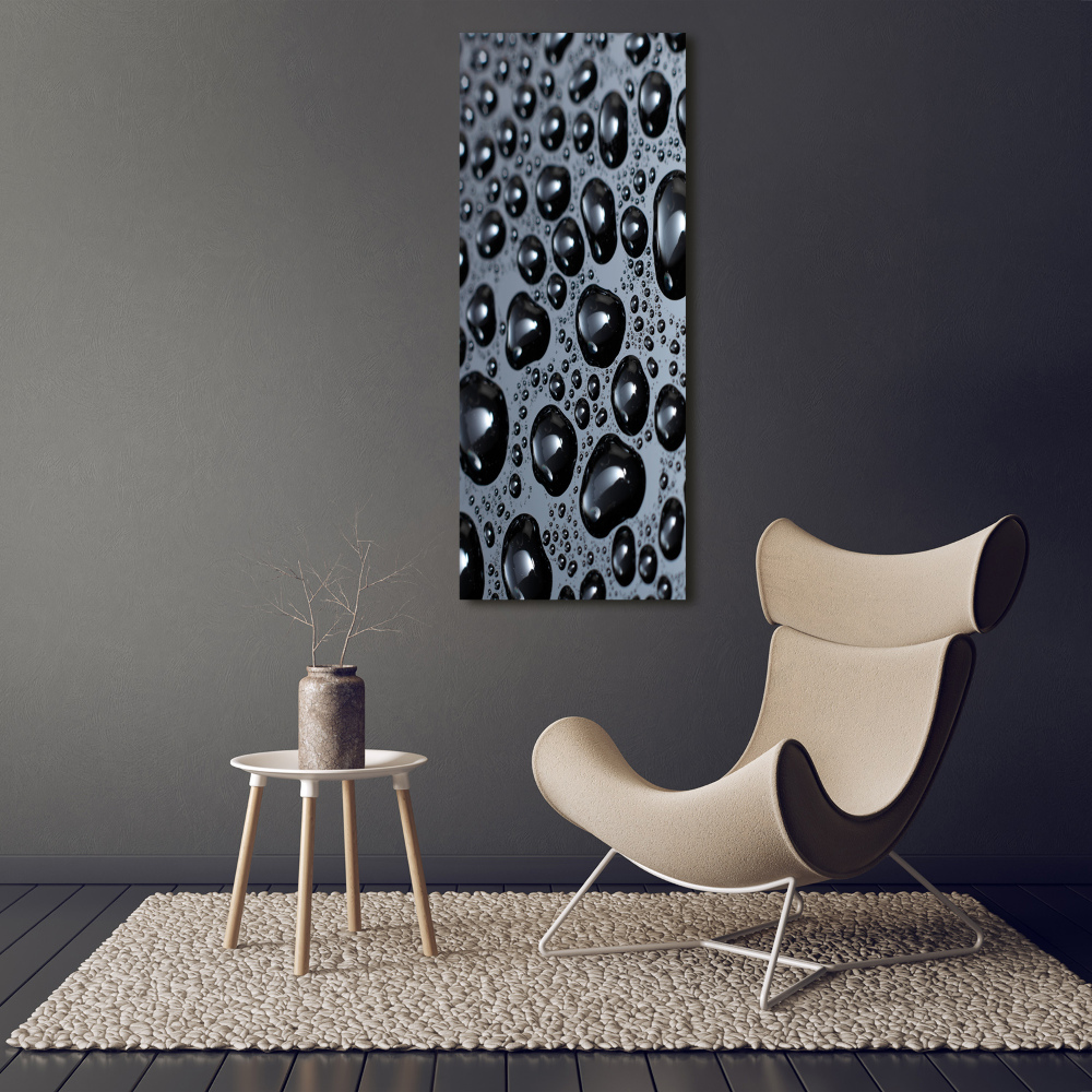 Canvas wall art Drops of water