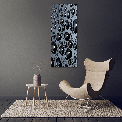 Canvas wall art Drops of water