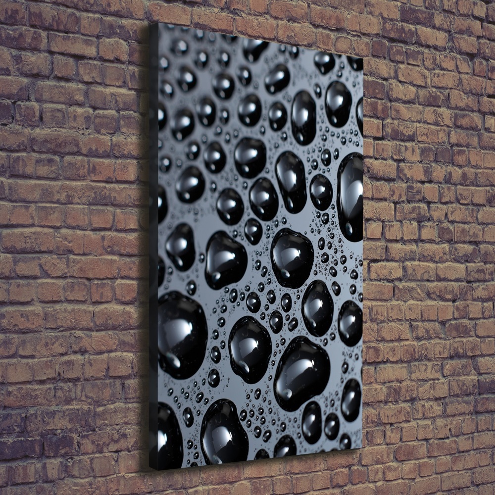 Canvas wall art Drops of water