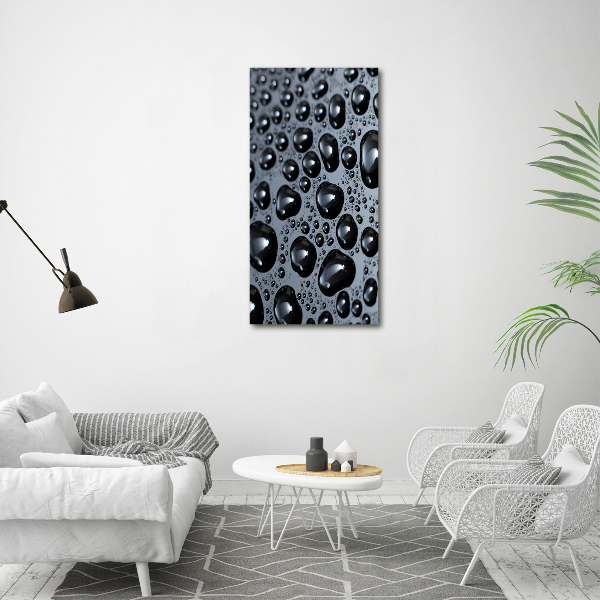 Canvas wall art Drops of water